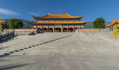 Main hall at Chongsheng temple in Dali of Yunnan Province