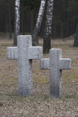 Endless graveyard in Poland