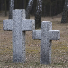 Endless graveyard in Poland