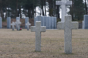 Endless graveyard in Poland