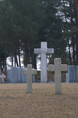 Endless graveyard in Poland