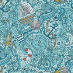 Fototapeta premium Marine pattern