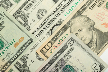 USA dollar money banknotes texture background