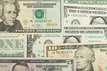 USA dollar money banknotes texture background