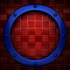 red and blue metal background