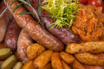 Sausage and potatos