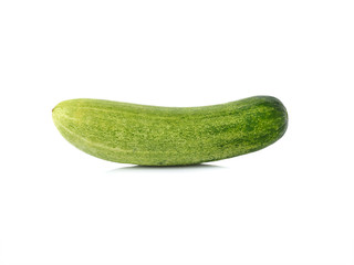 fresh cucumber on white background