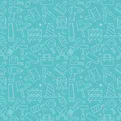 Tool line icon pattern set