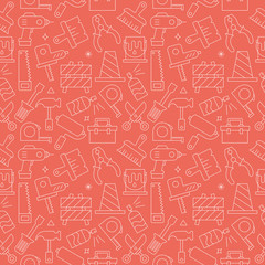 Tool line icon pattern set