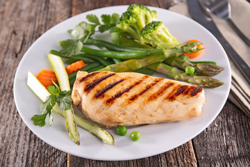 chicken breast and asparagus