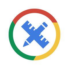 Obraz premium Vector Chrome Icon