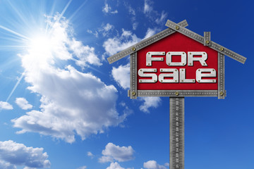 House For Sale Sign - Metallic Meter