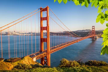 Rolgordijnen Golden Gate Bridge © sborisov