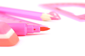 grupa school supplies pink-orange color