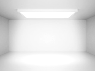 Abstract White Futuristic Interior Background