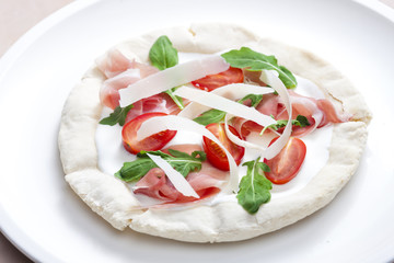 homemade pizza Primavera