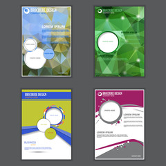 Set of presentation of business poster