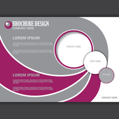 Vector horizontal presentation of business poster