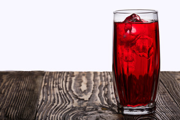 Iced hibiscus tea (rosella)