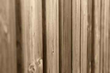 Wooden fence detail