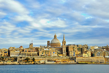 Panorama of Valetta old town