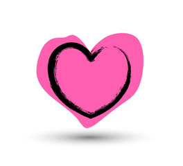 Colored Grunge Heart