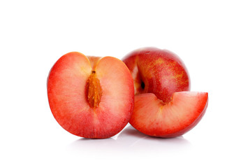 plum isolated on white background