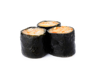 Chinese steamed dim sum roll seaweed and shrimp