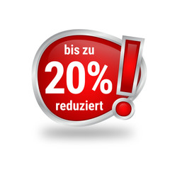 Icon button 20% Reduziert