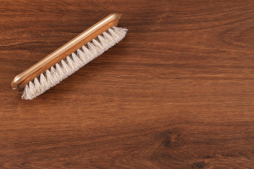 The Single Vintage Hair Brush on the wood