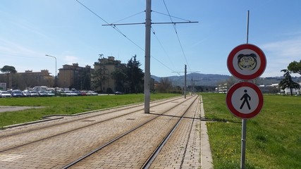 Attraversamento tramvia