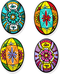 easter egg isolated on white