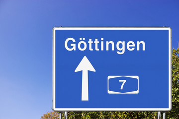 Schild A7 Richtung GÖ