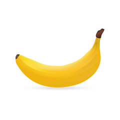banana on a white background