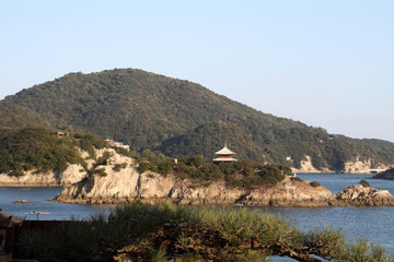 鞆の浦　仙酔島と弁天島