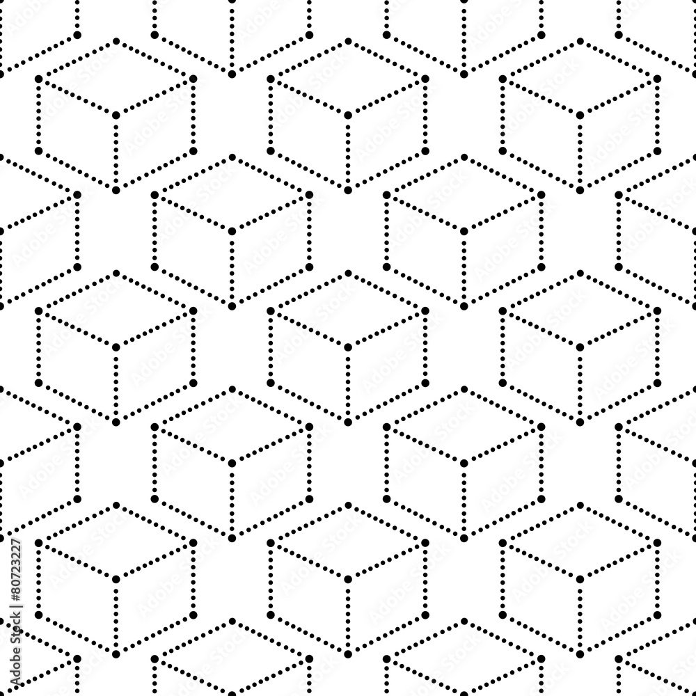 Poster modern seamless geometric pattern dot with rhombuses. repeating
