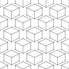 Modern Seamless  Geometric Pattern Dot With Rhombuses. Repeating