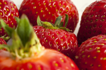 Fresh strawberries fruits