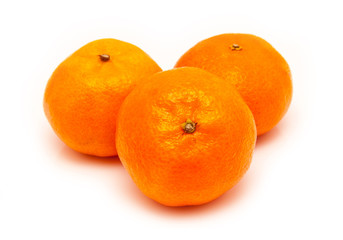 clementines isolated on a white background