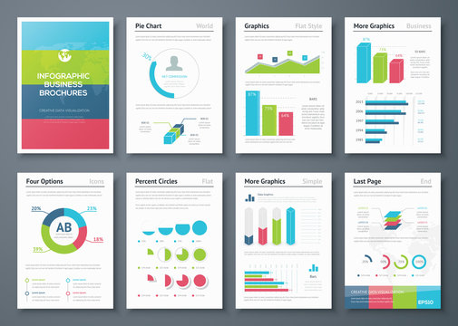 Presentation infographics for creative business design