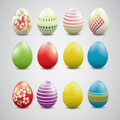 Different colored Easter egg