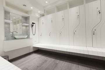 beautiful locker room