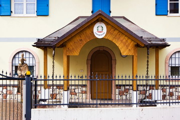 Typical alpine police barracks, Italy