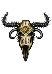 Fantasy animal skull