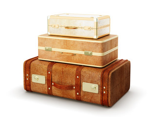 three browh suitcase