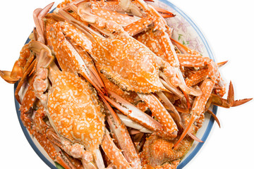 steamed crab boiled seafood