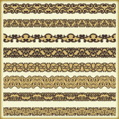 Vintage border set for design