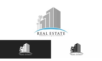Fototapeta premium Real Estate Logo Vector