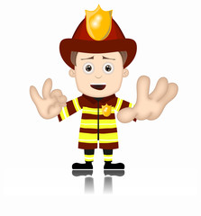 Ben Boy Fireman firefighter friendly fire man