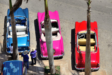 Retro cars in Havana, Cuba.